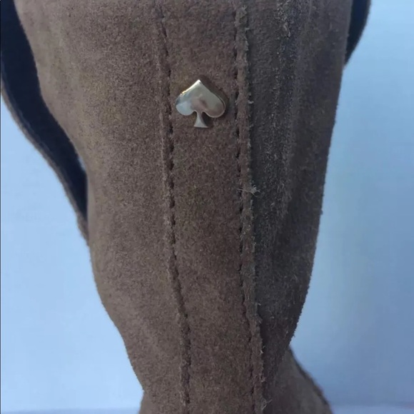 COPY - Kate Spade Baise Tobacco Brown Suede ankle boots with block heel 9.5 - Picture 11 of 16